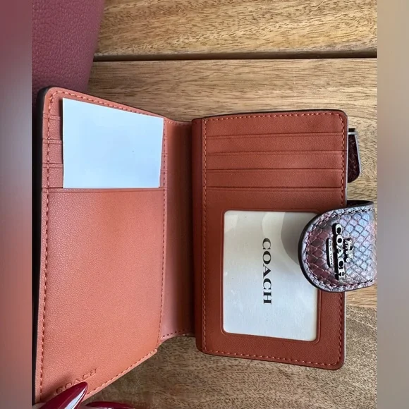 New With Tags Coach Mollie Tote Red Wine with Matching Wallet